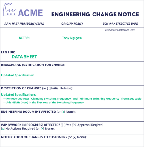 Engineering Change Notice (ECN) Definition | Arena